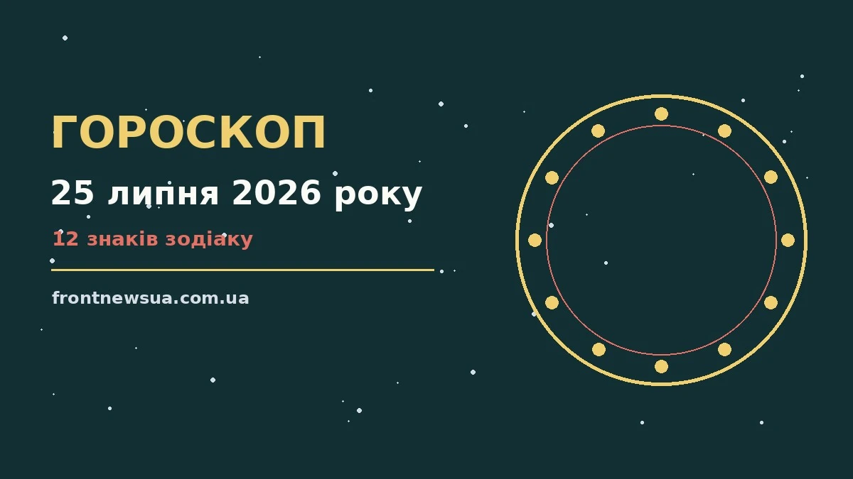Зодіакальний компас на тлі ранкового неба — гороскоп на 25 липня 2026 року