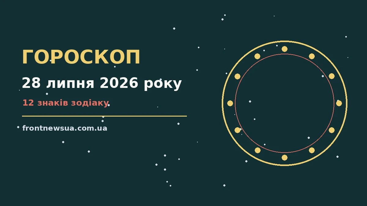 Зоряне небо над міською вулицею ввечері, ілюстрація до гороскопу на 28 липня 2026 року
