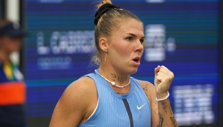 Олександра Олійникова на турнірі WTA 250 у Гамбурзі