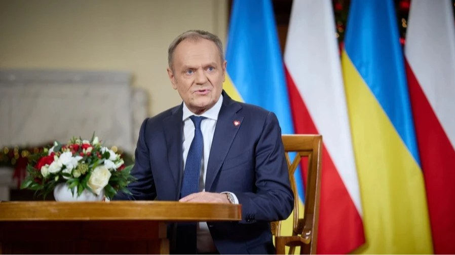 Дональд Туск на прес-конференції щодо передачі Польщею Україні ракет до систем Patriot