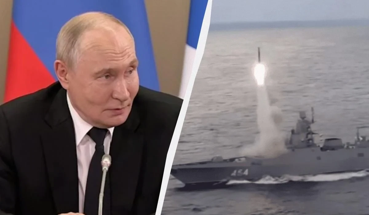 Володимир Путін під час зустрічі з військовими ВМФ РФ 26 липня