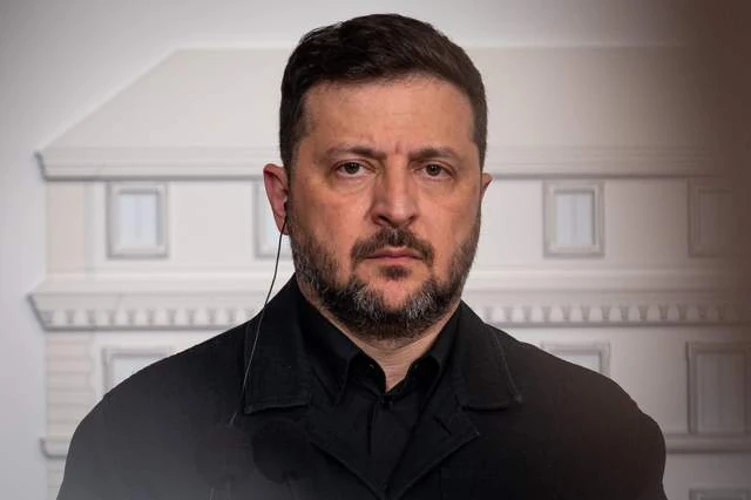 Зображення Зеленського на тлі теми постачання Іраном зброї Росії