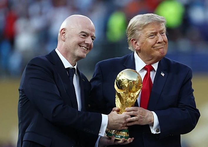 Президент ФІФА Джанні Інфантіно та президент США Дональд Трамп