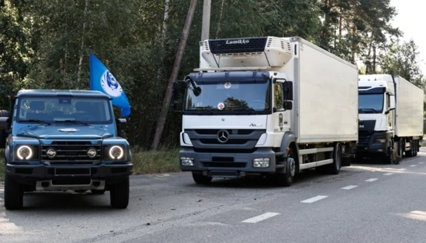 Перевезення репатрійованих тіл загиблих військовослужбовців (фото Координаційного штабу)