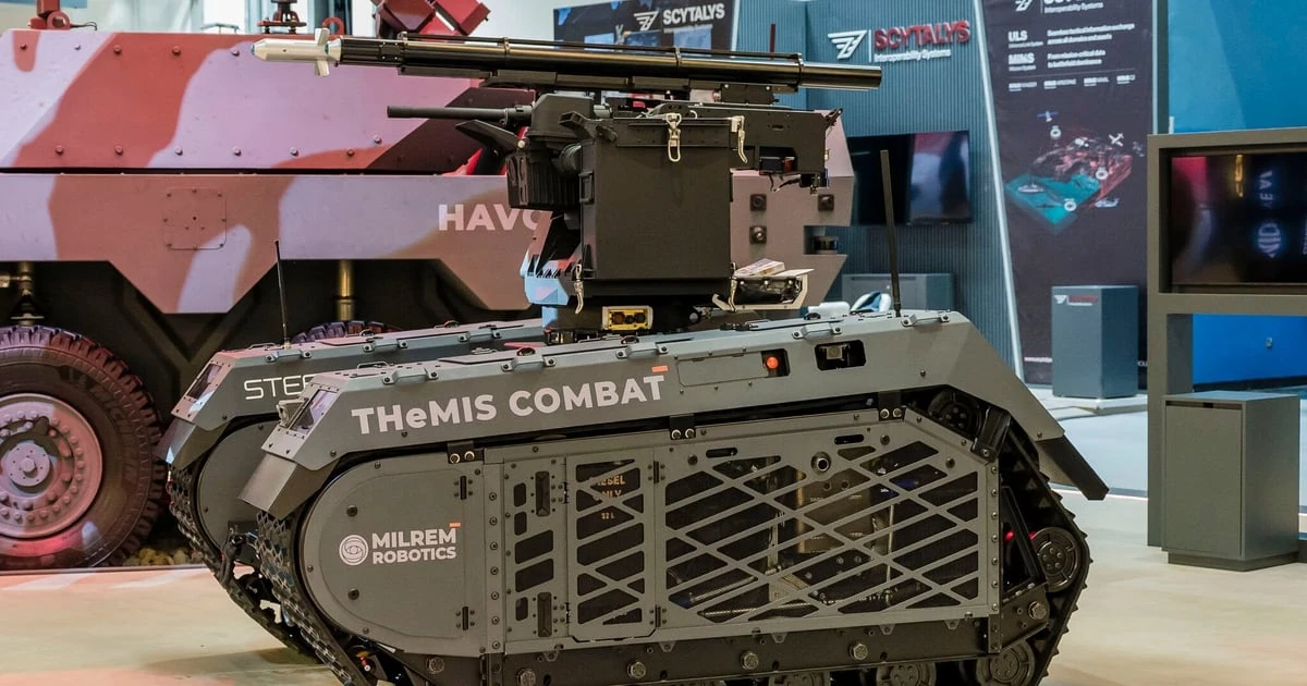 Наземна безпілотна машина виробництва Milrem Robotics