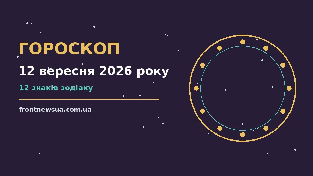 Гороскоп на 12 вересня 2026 року: настрій і шанси дня про шанси та застереження