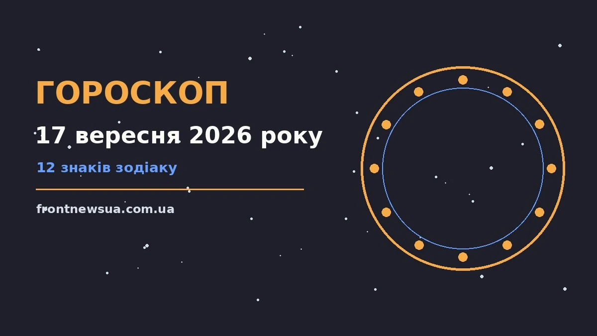 Гороскоп на 17 вересня 2026 року: настрій і шанси дня про шанси та застереження
