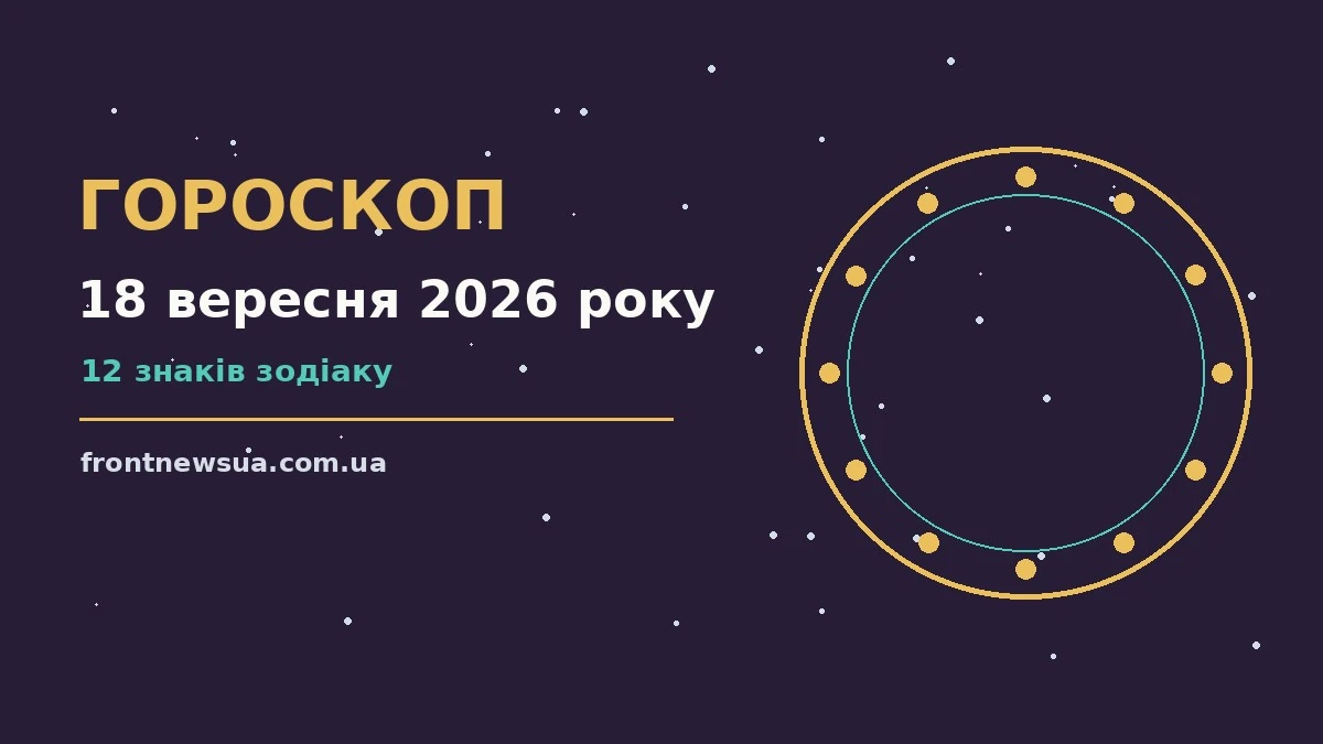Гороскоп на 18 вересня 2026 року: настрій і шанси дня про шанси та застереження
