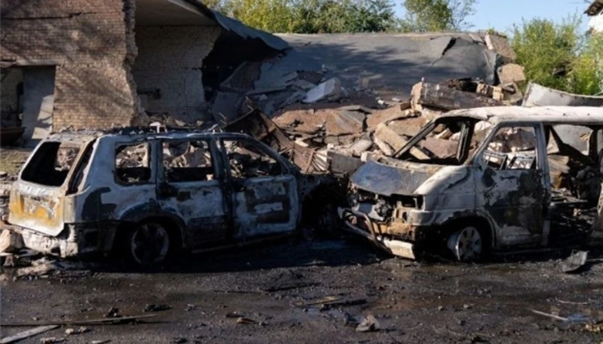 Наслідки російських ударів по Запорізькій області (світлина Запорізької ОВА)